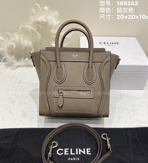 셀린느 189243 러기지 토트 백 나노