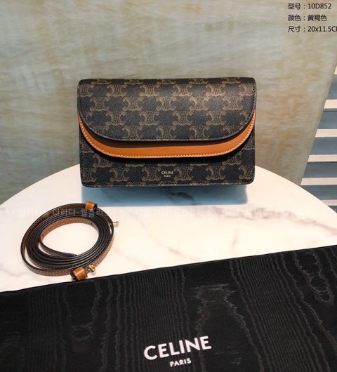 셀린느 10D852 트리오페 월렛 온 스트랩