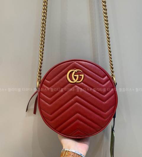 구찌 550154 GG 마몬트 라운드 숄더백 미니