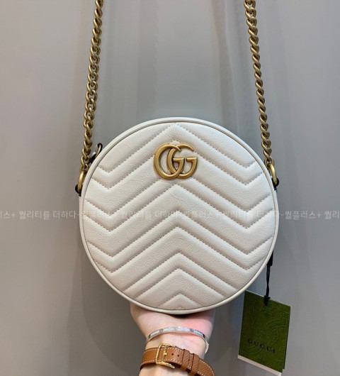 구찌 550154 GG 마몬트 라운드 숄더백 미니