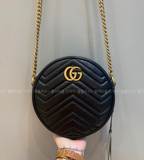 구찌 550154 GG 마몬트 라운드 숄더백 미니