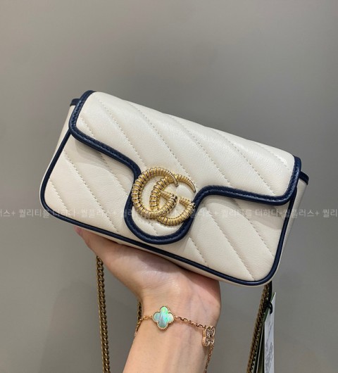 구찌 564969 GG 마몬트 마틀라세 숄더백 슈퍼 미니