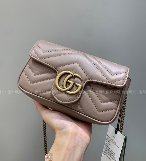 구찌 476433 GG 마몬트 마틀라세 숄더백 슈퍼 미니