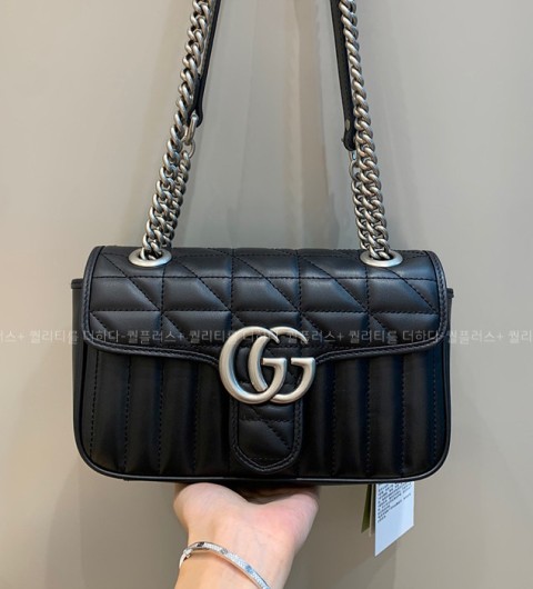 구찌 446744 GG 마몬트 마틀라세 숄더백 미니