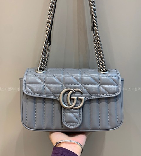 구찌 446744 GG 마몬트 마틀라세 숄더백 미니