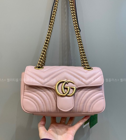 구찌 446744 GG 마몬트 마틀라세 숄더백 미니