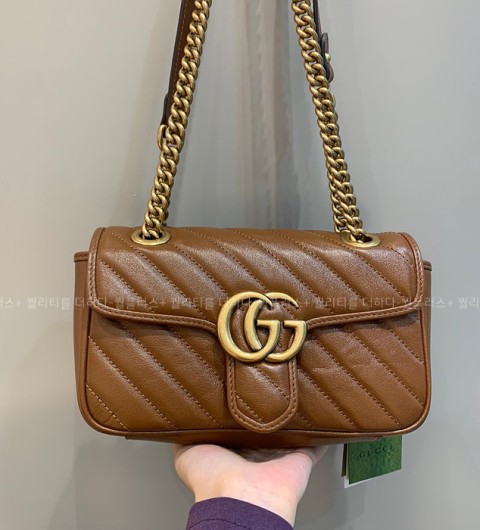 구찌 446744 GG 마몬트 마틀라세 숄더백 미니