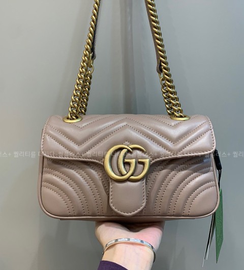 구찌 446744 GG 마몬트 마틀라세 숄더백 미니