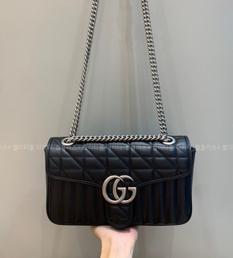 구찌 443497 GG 마몬트 마틀라세 숄더백 스몰