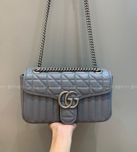 구찌 443497 GG 마몬트 마틀라세 숄더백 스몰