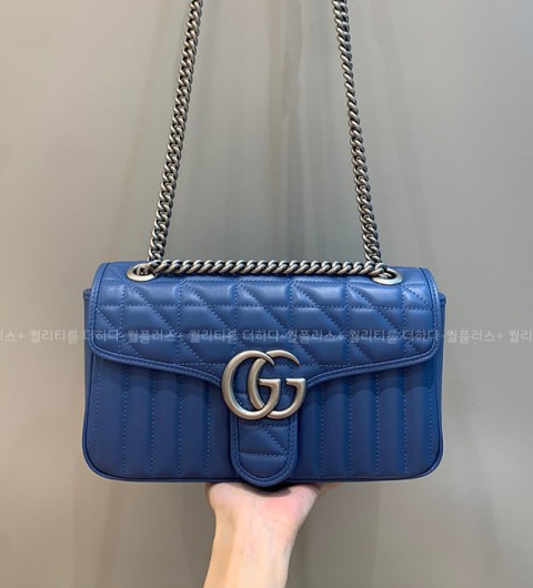 구찌 443497 GG 마몬트 마틀라세 숄더백 스몰