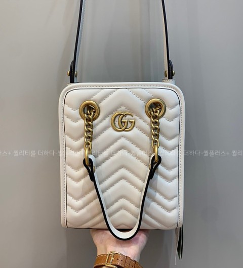 구찌 696123 GG 마몬트 마틀라세 크로스백 미니