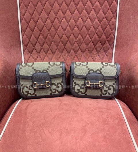 구찌 658574 홀스빗 1955 점보 GG 숄더백 미니