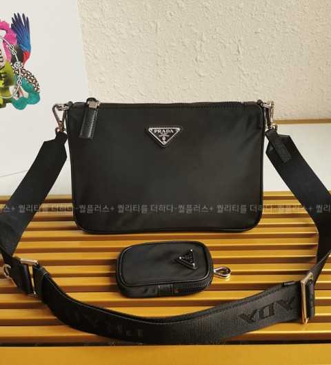 프라다 2VH113 리나일론 사피아노 파우치 숄더백 남녀공용
