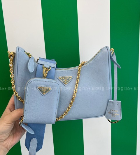 프라다 1BH204 테수토 체인 스트랩 호보백
