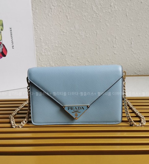 프라다 1BD318 사피아노 삼각로고 숄더백