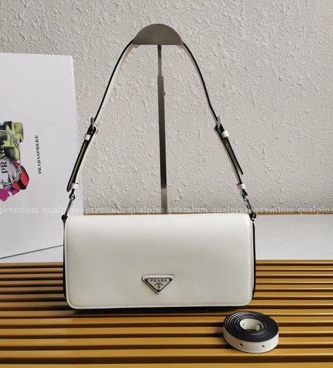 프라다 1BD323 스칼렛 브러시드 팜므 숄더백