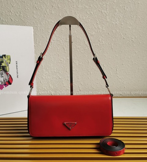 프라다 1BD323 스칼렛 브러시드 팜므 숄더백