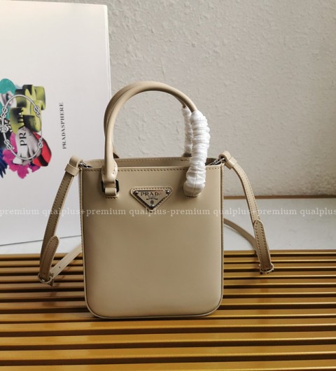 프라다 1BA331 브러시드 레더 토트백