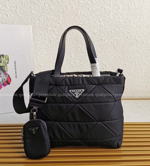 프라다 1BG380 시스템 패치워크 포켓 토트백