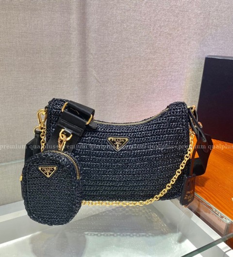 프라다 1BH204 티수토 체인 스트랩 호보 숄더백