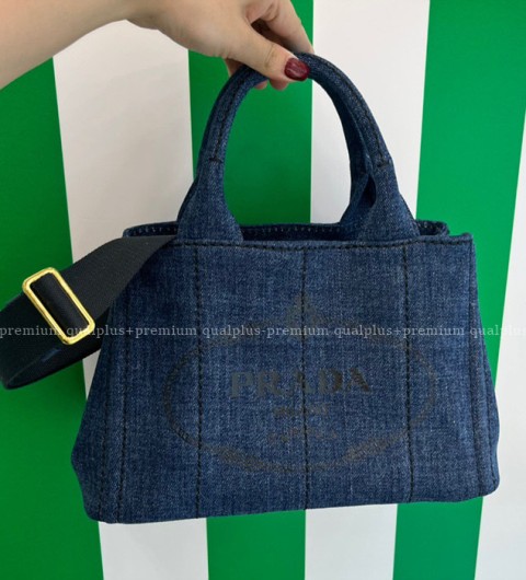 프라다 1BG439 앨러배스터 로고 카나파 토트백