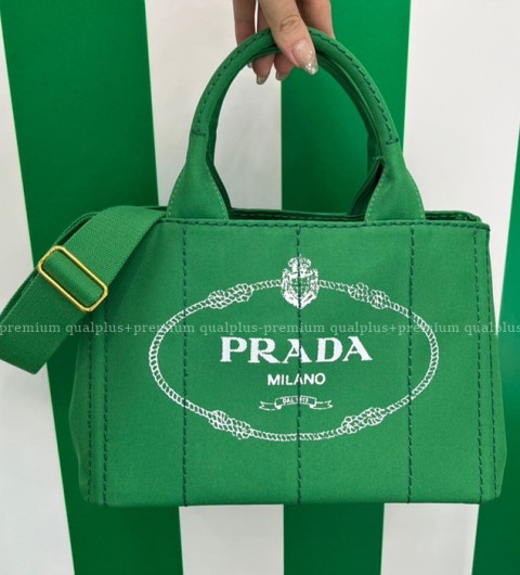 프라다 1BG439 앨러배스터 로고 카나파 토트백