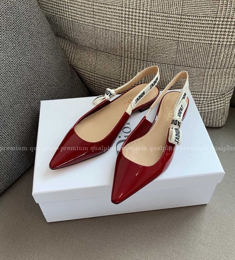 디올 J'Ad*or 자디* 슬링백 펌프스 플랫 여성용