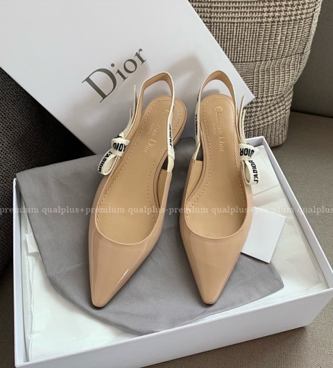 디올J'Ad*or 자디* 슬링백 펌프스 플랫 여성용