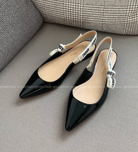 디올J'Ad*or 자디* 슬링백 펌프스 플랫 여성용