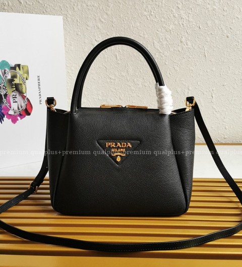 프라다 1BC145 로고 토트 탑핸들백
