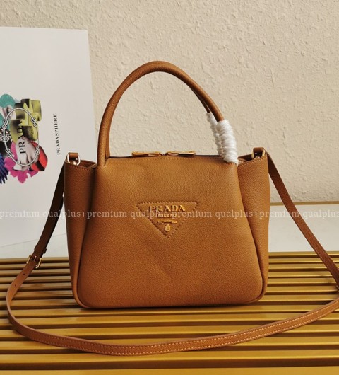 프라다 1BC145 로고 토트 탑핸들백