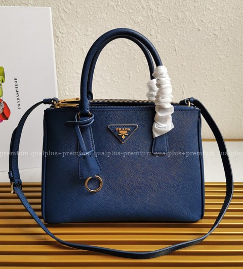 프라다 1BA863 더블집 사피아노 럭스 핸드백