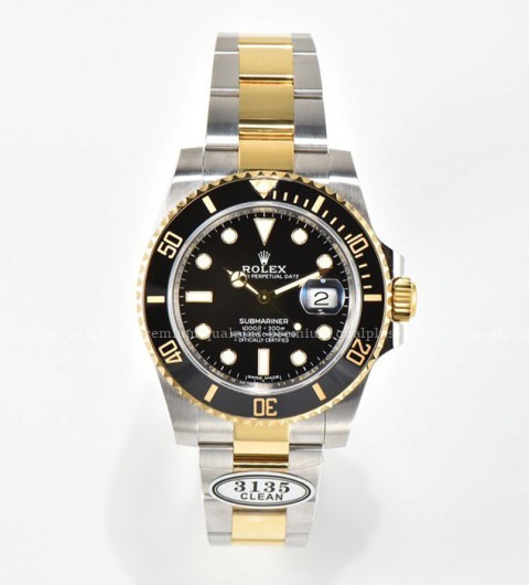 [프리미엄] 롤렉스 서브마리너 데이트 116613LB 18K 옐로우골드 도금 블랙 세라믹 콤비 흑콤 로렉스