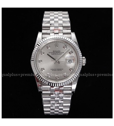 로렉스 데이저스트 36mm 신형 126234 실버다이얼 10P 다이아몬드 인덱스 쥬빌레 브레이슬릿 롤렉스