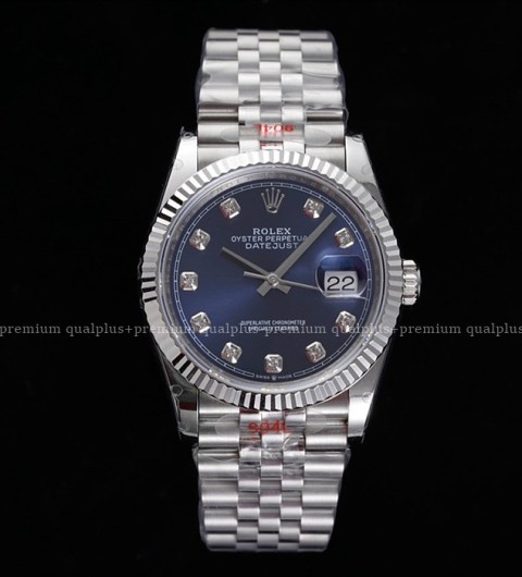 로렉스 데이저스트 36mm 신형 126234 블루다이얼 10P 다이아몬드 인덱스 쥬빌레 브레이슬릿 롤렉스