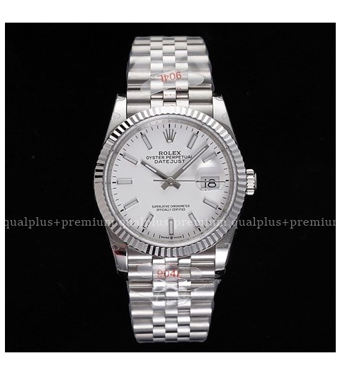 로렉스 데이저스트 36mm 신형 126234 화이트다이얼 바 인덱스 쥬빌레 브레이슬릿 롤렉스