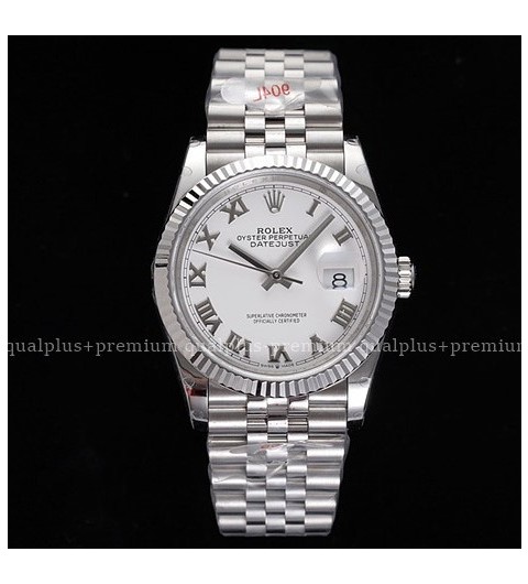 로렉스 데이저스트 36mm 신형 126234 화이트다이얼 로만인덱스 쥬빌레 브레이슬릿 롤렉스