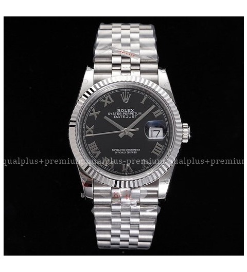 로렉스 데이저스트 36mm 신형 126234 블랙다이얼 로만인덱스 쥬빌레 브레이슬릿 롤렉스