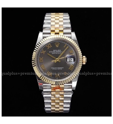 로렉스 데이저스트 36mm 신형 126233 18K 옐로우골드 콤비 (도금/포금) 그레이다이얼 로만인덱스 쥬빌레브레이슬릿 롤렉스