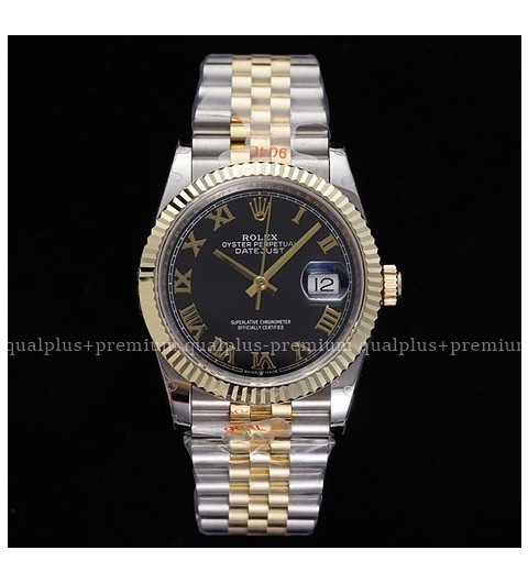 로렉스 데이저스트 36mm 신형 126233 18K 옐로우골드 콤비 (도금/포금) 블랙다이얼 로만인덱스 쥬빌레브레이슬릿 롤렉스
