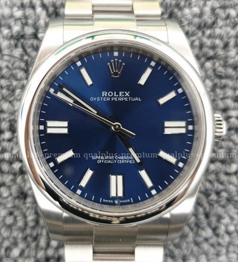 [국내배송] 로렉스 오이스터 퍼페츄얼41 124300 블루 롤렉스