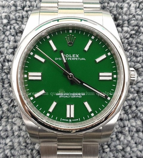 [국내배송] 로렉스 오이스터 퍼페츄얼41 124300 그린 롤렉스
