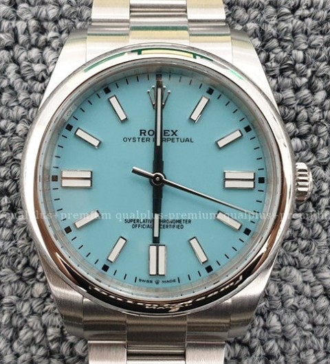 [국내배송] 로렉스 오이스터 퍼페츄얼41 124300 터콰이즈블루 롤렉스