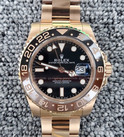 [국내배송] 로렉스 GMT 마스터2 루트비어 로즈골드 18K 포금 롤렉스