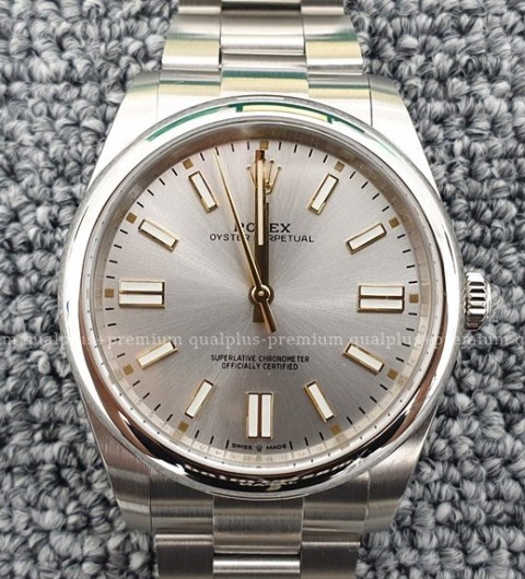 [국내배송] 로렉스 오이스터 퍼페츄얼41 124300 실버 롤렉스