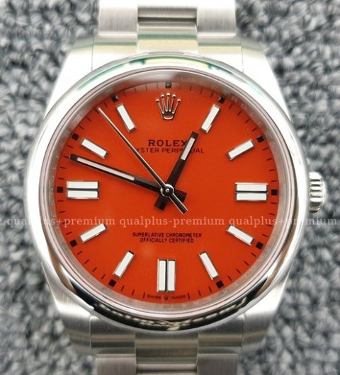 [국내배송] 로렉스 오이스터 퍼페츄얼41 124300 코랄레드 롤렉스