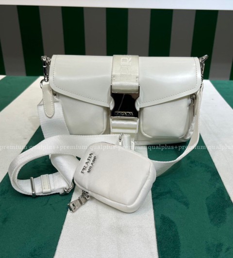 프라다 1BD295 나일론 브러시드 가죽 숄더백