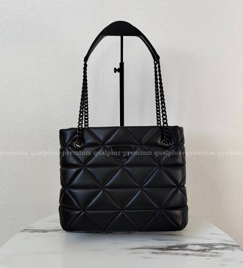 프라다 1BG298 로고 스펙트럼 나파 레더 숄더백