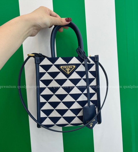 프라다 1BA355 심볼 로고 미니 토트 탑핸들백